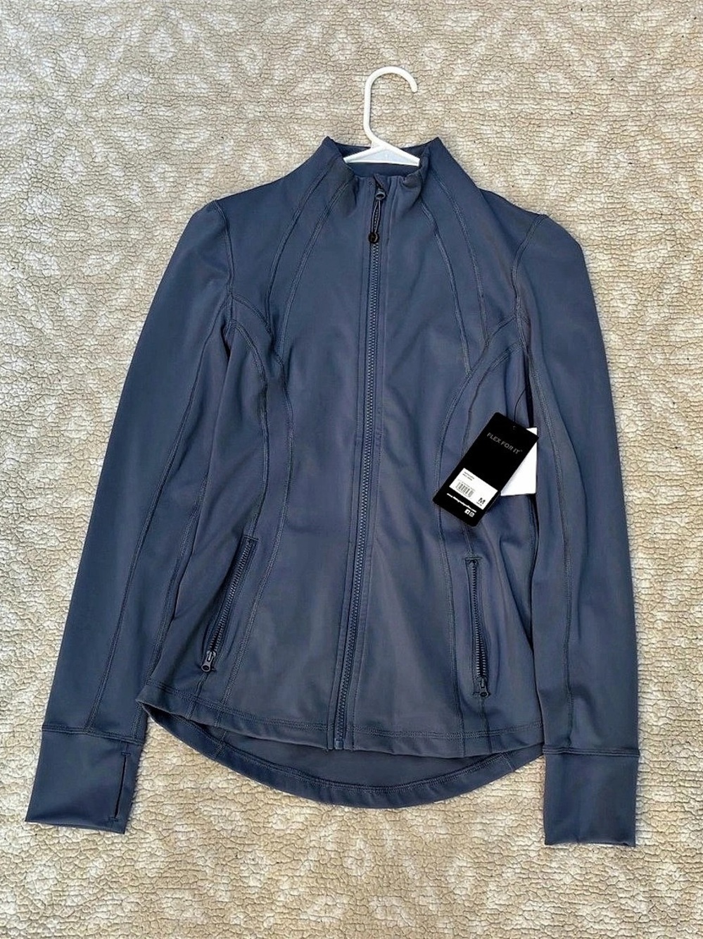 90 Degree by Reflex Lux Jetsetter Jacket Blue Size Medium NWT